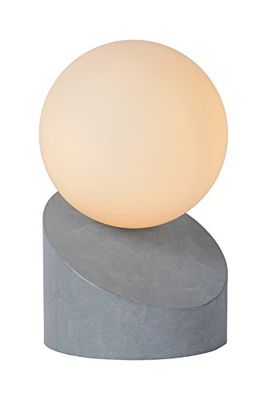 LUCIDE LEN Candeeiro de mesa - Ø 10 cm - 1 x G9 - cinzento