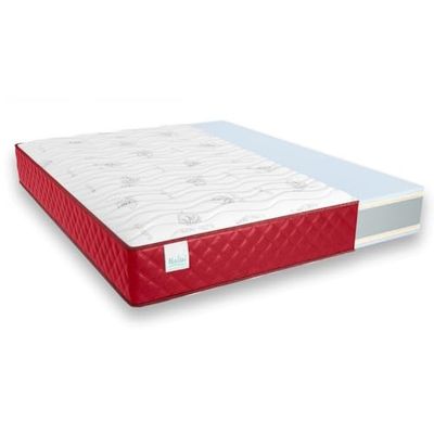 Don Repos Matelas viscoélastique réversible avec Hauteur 26 cm, Mousse, Bordeaux, 120 x 200 cm