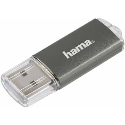 Hama 16 GB USB-stick, USB 2.0, gegevensstick (10 MB/s gegevensoverdracht, USB-stick met oog voor bevestiging aan sleutelring, geheugenstick, geheugenstick met afsluitdop, geschikt voor