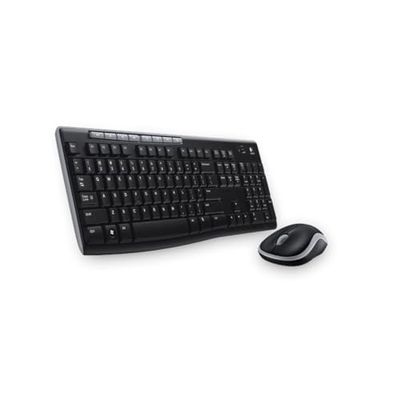 Logitech MK270 Combo Tastiera e Mouse Wireless per Windows, Layout Greco QWERTY - Nero