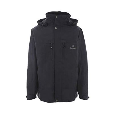 Bermudes parka heren 3-in-1 regenjas, Marine., XL