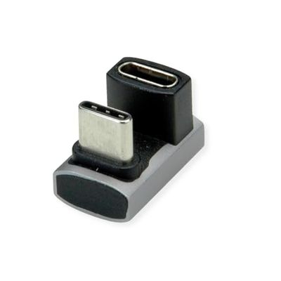 ROLINE Adaptateur USB4 Gen 3x2 type C ST/BU, aluminium, 360°, large, argenté