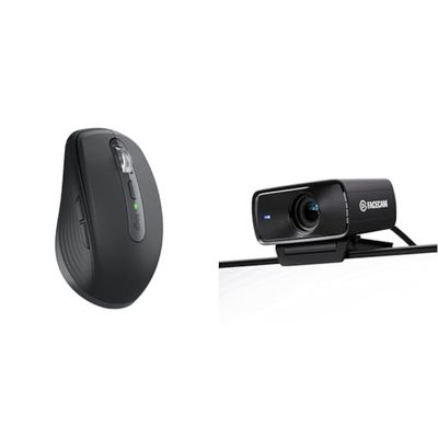 Logitech MX Anywhere 3S & Elgato Facecam MK.2 – Webcam Haut
