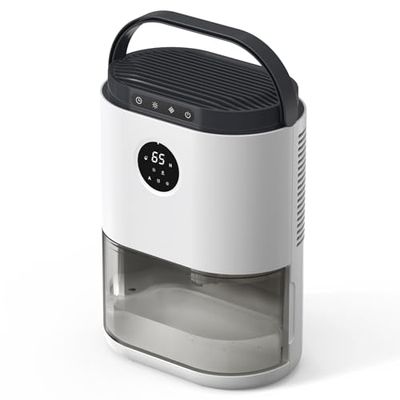 CONOPUPlus Deshumidificateur d air, Déshumidificateur avec Capteur d’Humidité, Minuterie 48H, Lumières 7 Couleurs, Dégivrage Automatique, Mode Sommeil, Déshumidificateur Electrique pour Chambre, Bain