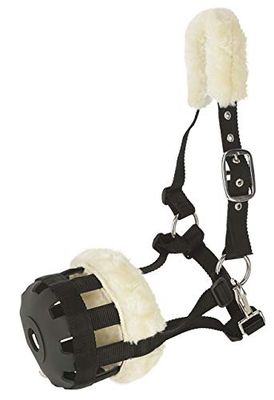 Covalliero Kerbl 3222143 muilkorf teddyfleece, nylon, zwart, pony