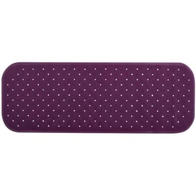 MSV Premium Shower Mat Bath Mat Bath Mat Antibacterial Non-Slip with Suction Cups – Purple/Purple – Smells of Roses – Approx. 36 x 97 cm – Washable at 60 °C