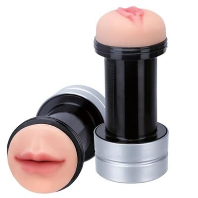 Dream Toys Realstuff 2 In 1 Hummer - Boca y vagina Flesh 17,8 cm