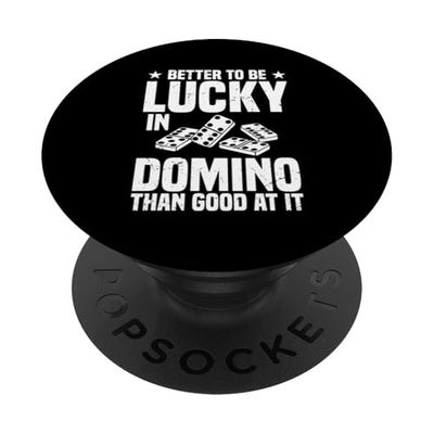 Jugador de dominó Juego de azulejos Entusiasta Sea Lucky Dominoe Player PopSockets PopGrip Adhesivo