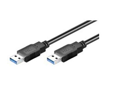 MicroConnect USB3.0, M/M, 3 m USB A-kabel svart - USB-kablar (M/M, 3m, 3 m, USB A, USB A, 3.2 Gen 1), Male Connector/Male Connector, svart)