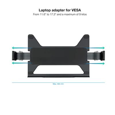 Blendend Soporte Adaptador de portáil VESA Compatible, Ideal para Montar tu Laptop en Brazos o Paredes VESA. Permite Ajuste Flexible y una posición ergonómica óptima.