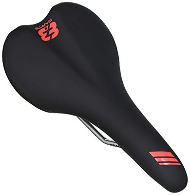 Selle KANAP - rails cromo - noir/rouge