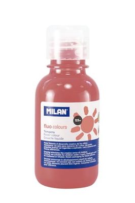 MILAN 034430 Flacon 125 ml tempera de corail fluorescent