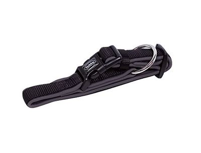 Nobby Collar clásico Preno para Perro, 45-65 cm/25-35 mm, Negro/Gris