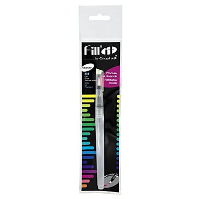 GRAPHIT Fill'It 10ml Tank Brush for Acrylic or Alcohol Inks, Liquid Paints, Watercolour Water, Medium Tip