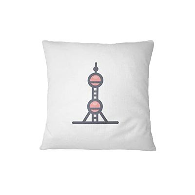 Questo Casa Dekorativt kuddöverdrag, dekorativ kuddöverdrag, heminredning, för soffa, kafé, storlek: 45 x 45 cm – designad och tillverkad i Turkiet