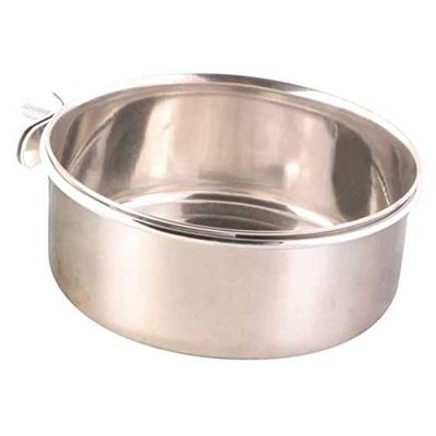 Trixie Ciotola in acciaio inox per uccelli con fissaggio a vite, 300 ml