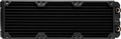 Corsair Hydro X Series, XR5 360 mm Radiador de Refrigeración Líquida (Tres Montaje de Ventilador de 120 mm, Fácil Instalación, Diseño Cobre, Guías Tornillos Integradas, Grosor 30 mm) Negro