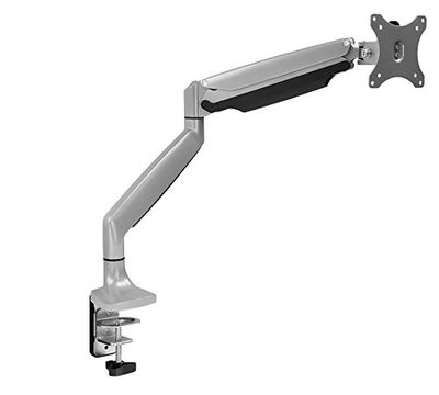 Mount-It! Support de Bureau pour Bras d'écran Unique | Bras de Moniteur à Ressort à gaz | Hauteur articulée à Mouvement Complet réglable | Convient aux écrans d'ordinateur compatibles VESA