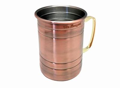 Vin Bouquet FIV 208, caneca de cobre de 500 ml, jarro de cobre, ideal para coquetéis ou cerveja, design vintage