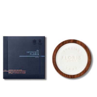 Floris London Elite Shaving Soap in a Wooden Bowl 100 g