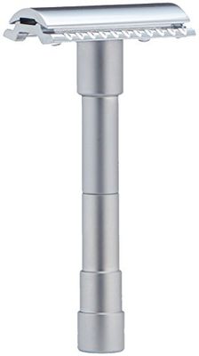 Dovo Travel Razors 46C Demountable, Chromeplated, 1 Sample Blade In Leather Case, Straight Cut 300 ml
