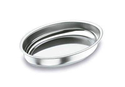 Lacor 61832- Vassoio profondo ovale 35x24 inox.