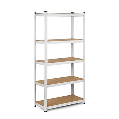 Humberg 4847 kraftig hylla med 5 hyllor av MDF 180 x 90 x 40 cm