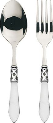 BUGATTI ALC1T-N4211/12 Aladdin Lot de 2 Pièces Service de Table Acier/ABS Transparent 30,5 x 14 x 3 cm