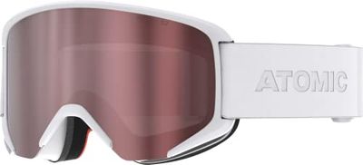 ATOMIC Masque Atomic Savor pour adultes, Blanc, Monture Live Fit confortable, Vision claire grâce à la technologie d’écran Flash, Convient également aux porteurs de lunettes