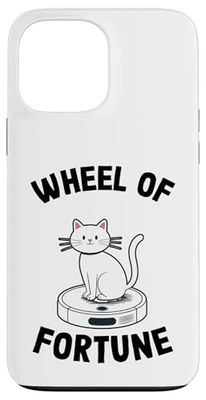 Wheel Of Fortune Robot Vacuum Cleaner Funny Cat Case for iPhone 13 Pro Max