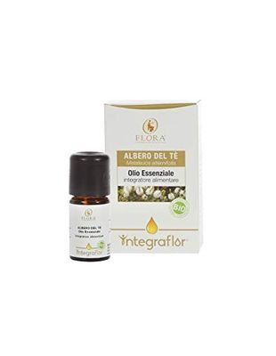 FLORA Integraflor Albero del tè 5 ml, BIO-CODEX - Olio essenziale, integratore alimentare. Utile per favorire la funzionalità delle prime vie respiratorie.