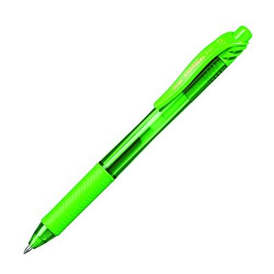 Pentel EnerGel X Retractable Gel Pen - Lime Green Ink - Pack of 12