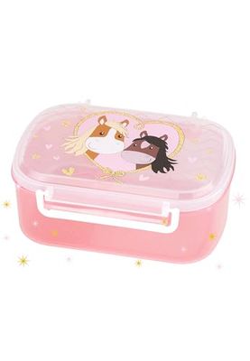Sigikid Pony Love 25270 - Boîte à déjeuner avec insert - Sans BPA - Sûre et légère - Avec fermeture à étrier - Pour le déjeuner, le petit-déjeuner, la maternelle - Pour enfants à partir de 2 ans