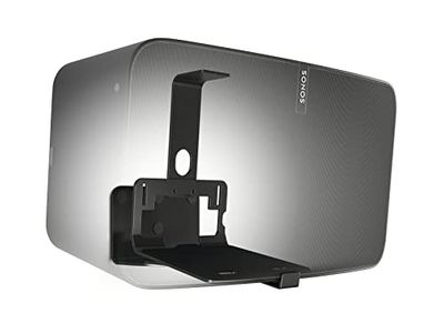 Vogel's SOUND 3205 Suporte de parede universal para altifalantes, máximo 5 kg, inclinável -30º / 30º, rotação até 70º, também adequado para Sonos Five & Play: 5, preto