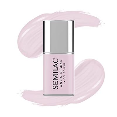 Semilac One Step Vernis à ongles UV 3 en 1 S253 Natural Pink 7 ml