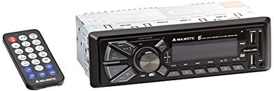 New Majestic DAB-442 BT Receptor Multimedia para Coche Negro 180 W Bluetooth - Radio para Coche (Negro, 1 DIN, 180 W, 4.0 Canales, 45 W, 30 dB)