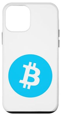 Bitcoin Symbol Light Blue Baby Blue Large Bright Centre Case for iPhone 12 mini