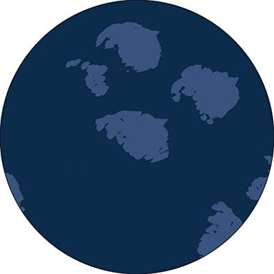 Bonateks, Round Digital Printed Mouse Pad, Non-Slip Base, for Office and Home, Diameter:22cm