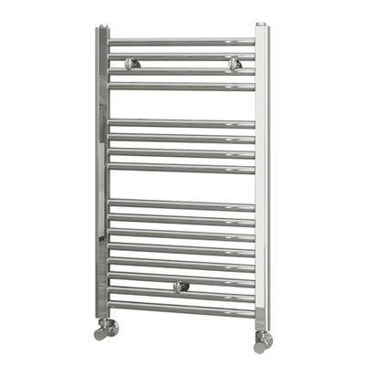 Kibath L305794 Toallero Secatoallas radiador para integrar en Circuito de Agua Caliente, Tubos de Acero con Acabado Cromado 800x500. Válido para Red de calefacción estandar, Cromo Brillo