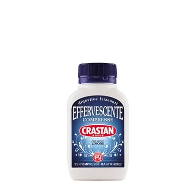 Crastan Compresse Effervescenti Digestive Gusto Limone - 25 Compresse