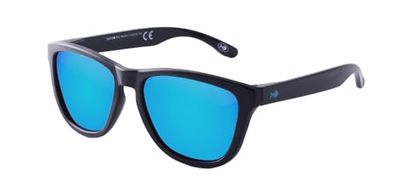NAIF Magaluf, Occhiali da Sole Unisex-Adult, Nero Brillante, Medio