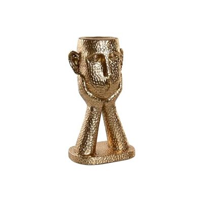 Theelichthouder van hars, 18 x 13,5 x 31,5 cm, motief: Dorado