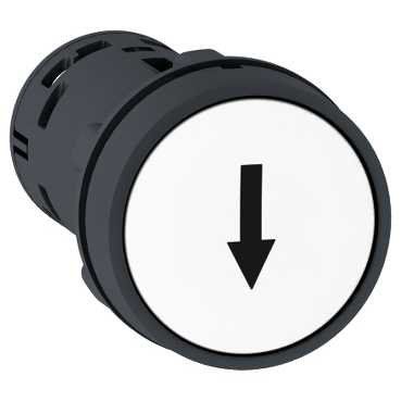 Schneider Elec Pic – MSS 42 03 – Push Button Momentum White Contact Open + nc-flecha Below
