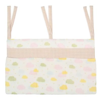 THUN - Storage Pocket for Crib - Exterior: 82% Polyester, 10% Cotton, Filling: 100% Polyester - Baby Dolce Farm Collection - 30 x 50 cm