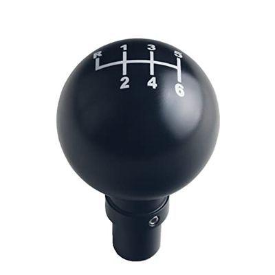 DEWHEL Heavy Weight Manual Shift Knob W/Adapter 6 Speed Gate Pattern Aluminum Compatible with MK7 GTI Golf R
