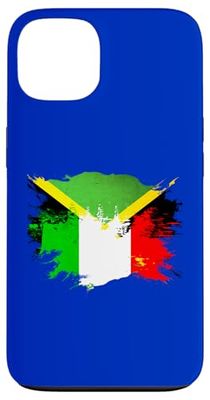 Bandera de Jamaica e Italiana Mix Heritage Carcasa para iPhone 13