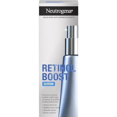 Neutrogena Retinol Boost Facial Serum (1x 30ml), Clinically-Proven Face Serum to Target the Visible Signs of Ageing, with Retinol for Brighter, Younger-Looking Skin
