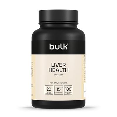 Bulk Liver Health Supplement Capsules, Choline, Vitamin B, Riboflavin, Pack of 90, Packaging May Vary