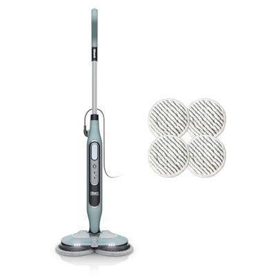 Shark Stoomreiniger, Auto-Stoom & Schrob Stoomreiniger, Steam Blaster & 6 Dirt Grip Pads, 3 Stoomstanden, Verwijdert Vlekken & Vuil, Alle Gesealde Harde Vloeren, 8 m Snoer, Saliegroen, S8201EUCP
