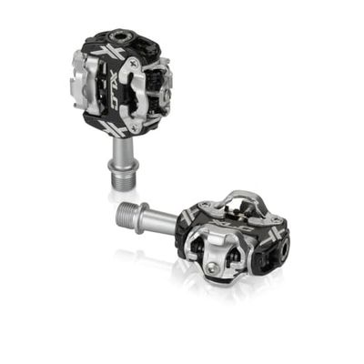 XLC Pedale sistema-2501820700, Sistema Unisex-Adulti, Nero/Argento, Misura Standard